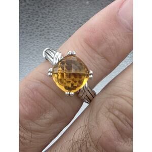 Peter Thomas Roth 925 Sterling Silver CITRINE RING SIZE 7